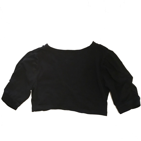 PLACE GIRL'S RUCHED SLEEVE BOLERO SHRUG TOP SIZE 14 - Picture 2 of 3